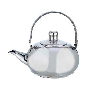 China Durable Silver Design Stainless Steel Handle And Large Capacity Hiss For Teapot Use Of Restaurant for sale