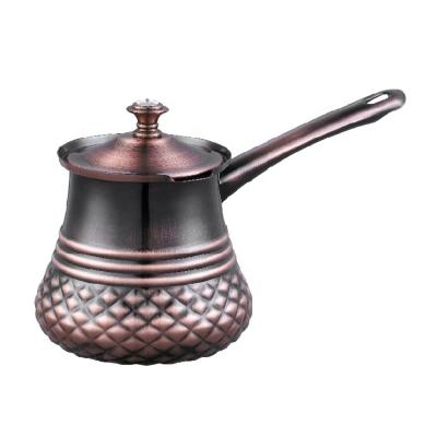 China Durable Stainless Steel Handle Wooden Mug Turkish Coffee Arabic Coffee Pot à venda