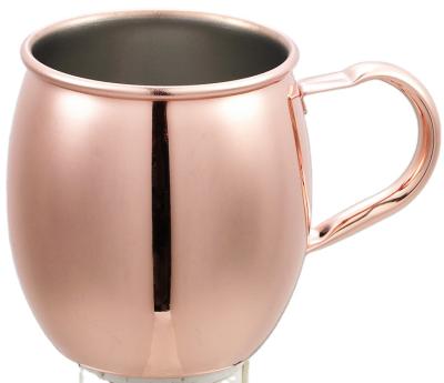 China New Classic/Postmodern Water Drop Shape Stainless Steel 550ml 20oz Copper Gold Color Moscow Mule Coffee Beer Mug Te koop