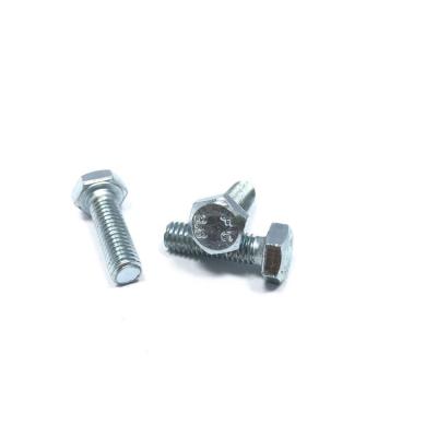 China Cheap Price Din933 Carbon Steel Bolt Grade 4.8 8.8 Head Bolts Zinc White Full Hex Thread zu verkaufen