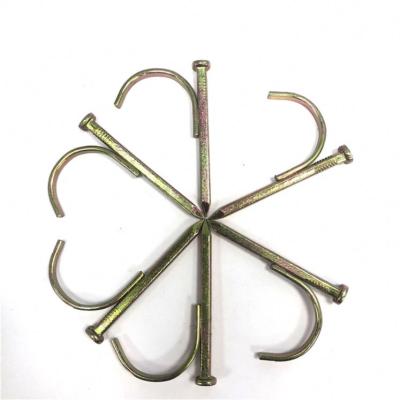 China New Flat Fasteners Professional Duct Hook Nail Steel Pipe Nails Concrete for sale