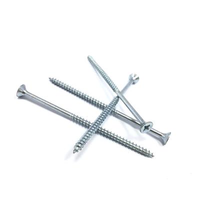 중국 Pan Nickel Polish Double Head Chipboard Screw Wood Flat Galvanized Chipboard Drywall Screw Pozi Screw 판매용