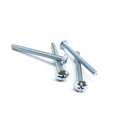 Cina Carbon Steel Bolts Supplier Round Head Slotted And Cross Bolt Screw M6 Roofing Galvanized Pit Roof In in vendita