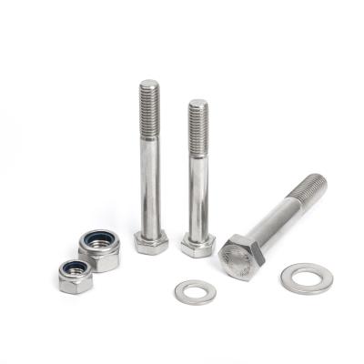 중국 m15 carbon steel hex bolt galvanized partial bolt and hex screw stainless steel A2 A4 DIN931 half thread hex nut 판매용