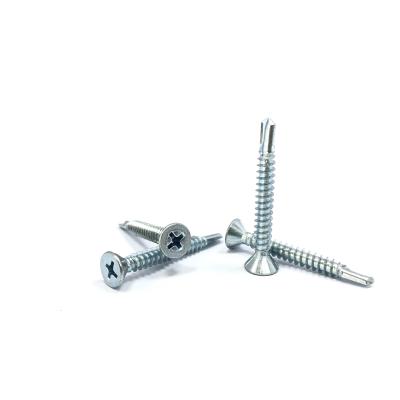 China Pan High Performance New Fashion Galvanized Lower Price Serrated Flat Head Csk Self Drilling Screw en venta