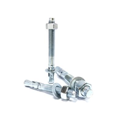 中国 Steel multi-purpose zinc /white zinc stainless steel yellow wedge anchor concrete anchor bolt 販売のため