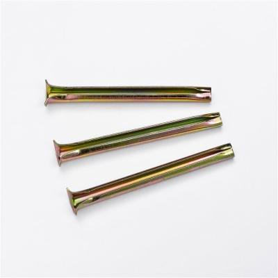 Cina Carbon Steel Steel Anchor Nails Yellow Galvanized Anchors Spring Spiral Express Nail in vendita