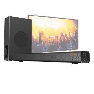 China Mini System 60W RMS Sound Bar For TV With Wired Wireless Subwoofer for sale