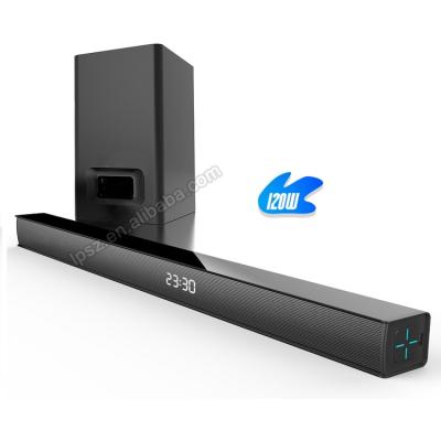 China Big Black Mini System High Sound Bar Wireless BT Sound Bar With Subwoofer For Home for sale