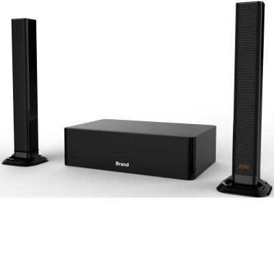 China Factory direct sale Lonpoo Black Home Mini Wireless System 2.1ch Detachable Sound Bar Wireless for sale