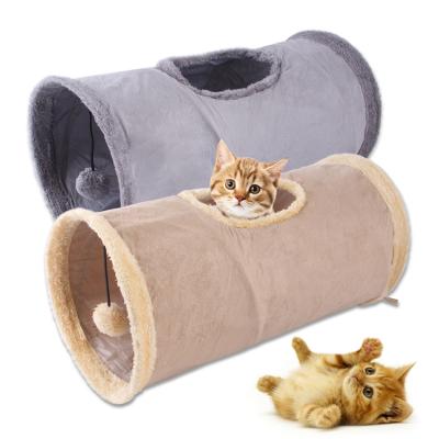 China Wholesale Pet Interaction Toy Package Folding Tunnel Travel Cat Channel Tunnel Tunnel for Cats for sale