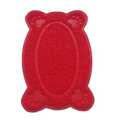 China Wholesale Waterproof Cat Litter Mat PVC Cat Litter Cover Pad Foot Mat Floor Foldable Easy Cleaning Non-slip Mat for sale