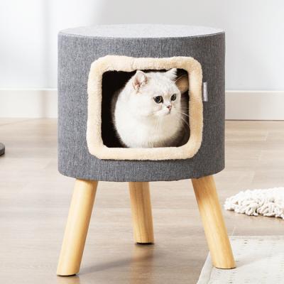 China DIY Breathable Children Shrink To Snitch Cat Nest And Toys Comfortable Three-dimensional Creative Cat House Dual-function for sale