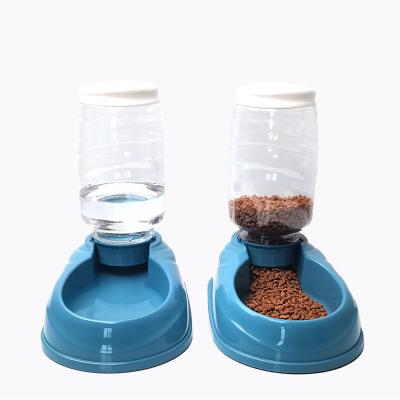 China Pet Drinking Bowl Automatic Pet Accessories Automatic Dog Food Feeder Drinking Dispenser for Cat and Dog for sale