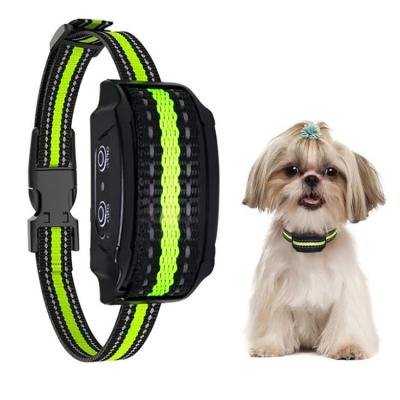 China New Dog Beep Dog Bark Collar Dog Shock Collar/Vibration Bark Interceptor/Waterproof Automatic Anti Shock Bark Collar Dog Shock Collar for sale