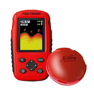 China Outdoor Raft Fishing Portable Echo Deeper Sound Sensor Sonar Tools Rechargeable Wireless Fish Finder 2.6 Inch for sale