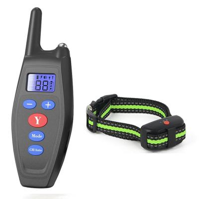 China Electronic Shock Bark Control Dog Collar Anti Bark Dog Collar Rechargeable Waterproof Training Collar for sale