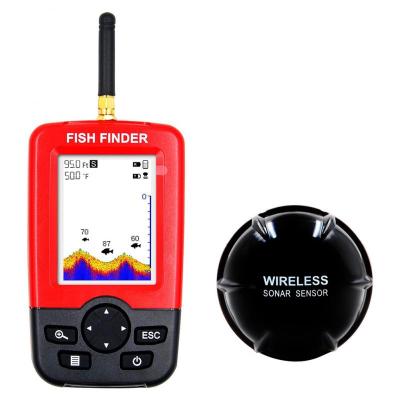 China Color Display Wired Fishing Magnifier Portable Waterproof Rechargeable Sonar Converter Sensor Wireless Fish Finder for sale