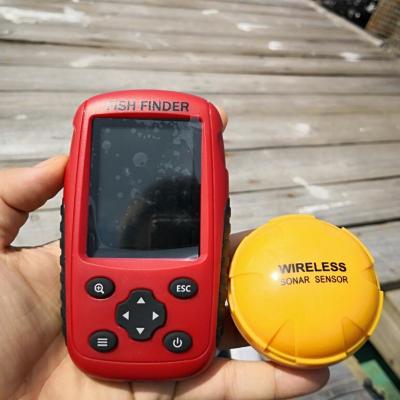 China Dual Color Screen 2.6 Inch Waterproof Portable Handheld Wireless Charging Sonar Fish Finder for sale