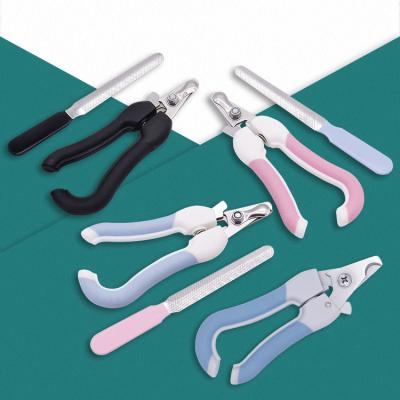 China Viable Portable Professional Pet Grooming Tool Kit Dog Cat Nail Scissors with Folder for Paw Care for sale