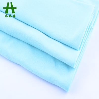 China Add Your Condition Mulinsen Textile 100D DTY Simply Dyed Double Brush Knitting Fabric for sale