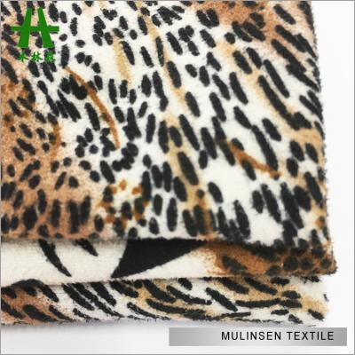 China Mulinsen Anti-Static Textile Low Prince Printed Polyester Knitting Sherpa Suede Fabric for sale