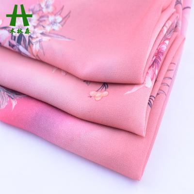 China Add your requirments for Printed Evening Dress Fabric Mulinsen Light Weight 75D Textile Woven Chiffon Paper Fabric for sale