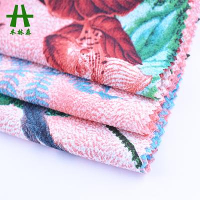 China Add the treatment you want Mulinsen's Textile Printed Woven Crepe Georgette Bubble Chiffon Fabric for sale