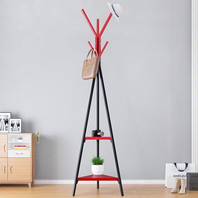 China (Others) Wholesale Adjustable Clothes Stand Nordic Modern Simple Coat Rack Living Room Furniture Fashion Iron Coat Rack for sale