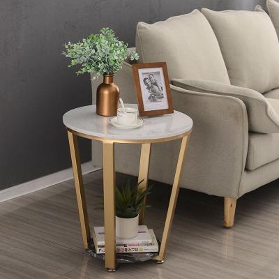 China Adjustable Easy-to-clean Marble Side Table Leg Metal Corner (Other) Table for sale