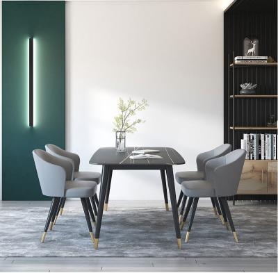 China Italian Modern Minimalist Adjustable Family Simple Modern Minimalist Dining Table Nordic Marble Table (The Other) SLATE Table for sale