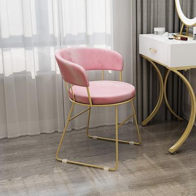 China Wholesale fashion adjustable simple modern light luxury style chair leisure pink armchair Nordic dressing chair (the other) for sale