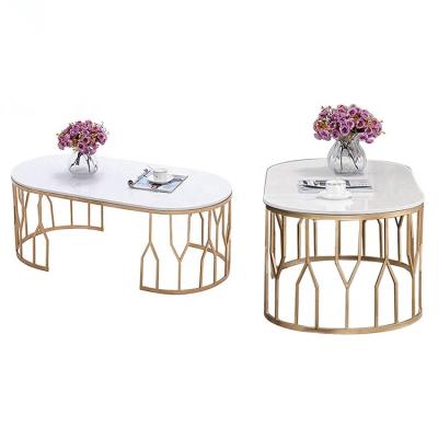 China Modern Beside Tea Table Marble Coffee Table Square Folding Metal Coffee Table for sale