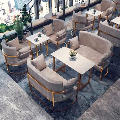 China (Other) Customized Height Adjustable Restaurant Set Iron Strong Legs Gray Acrylic Leather Leisure Sofa Chair for sale