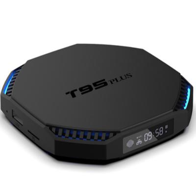 China Support 8k T95 plus RK3566 Android 11.0 8K 2.4G/5GHz dual band wifi BT4.0 tv box 8gb64gb 8gb128gb internet tv box android free set top box for sale