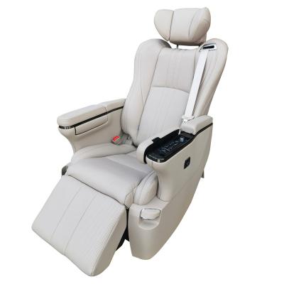 China Electric Luxury VIP Single Seat Heated Massage Car Rotating Van Seat RV MPV Luxury Class Previa Van Sprinter Alphard Vito Hiace V for sale