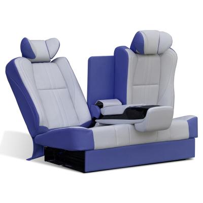 China Hot Selling Triple Seat Van Bench Seat With Backrest Recliner For Motorhome Travel Bus MPV for sale