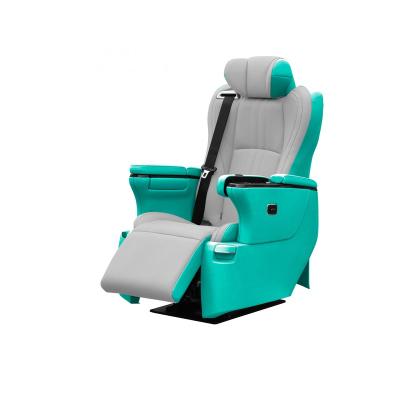 China Unique VIP SUV Seat Electric Adjustable Leather Luxury Car Seats With Console Armrest Touch Screen Smart System for sale