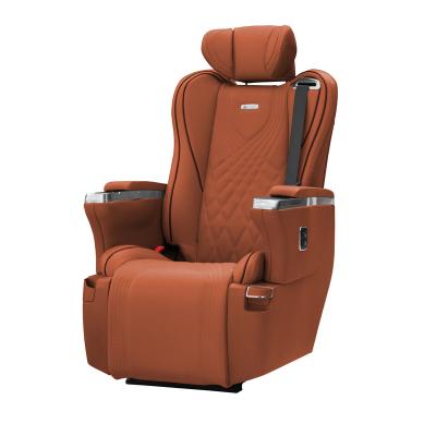 China Single Seat High Quality Electric Adjustment Luxury Leather Car Van Seat For MPV Motorhome for sale