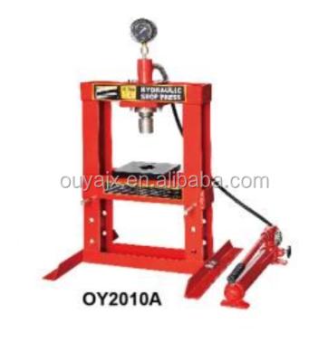 China CE certified 10 Ton Portable Hydraulic Workshop Press with measurement 76*55*16cm for sale