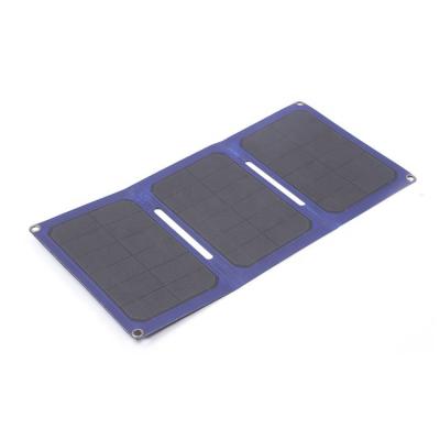 China Portable Folding Sunpower Panel Cells Charging 21W Solar Charger Battery Blue Solar Powered Charging For Home Use for sale