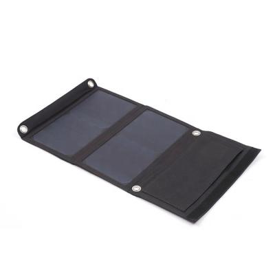 China Barrery Charging Fabric 14W Monocrystalline Solar Panel PV Module Foldable Use For USB Phone Charger Car Camping Picnic Solar Cell for sale