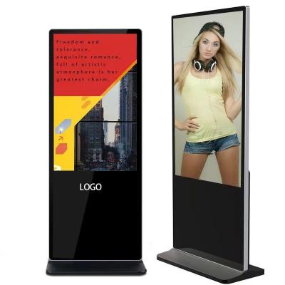 China Indoor Factory outlet full HD 55 inch indoor floor standing lcd screen digital signage and displays advertising for sale