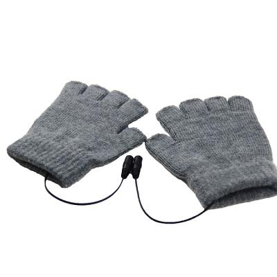 China Fingerless Washable Rechargeable Heating Gloves 5W Suitable For Gaming for sale