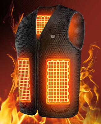 China USB Electric Heated Clothes With Graphene Heating Panel For Men S Winter Clothing Electric Vest for sale