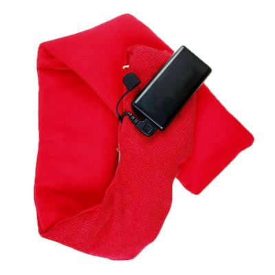 China Knitted Electric Heating Scarf For Winter 65degree Temperature Graphene Material for sale