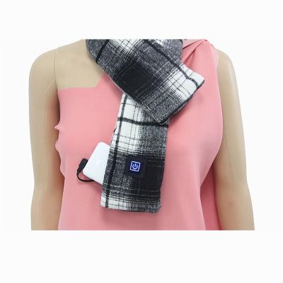 China Rechargeable Electric Heated Scarf Buckle Type Far Infrared With Power Bank for sale