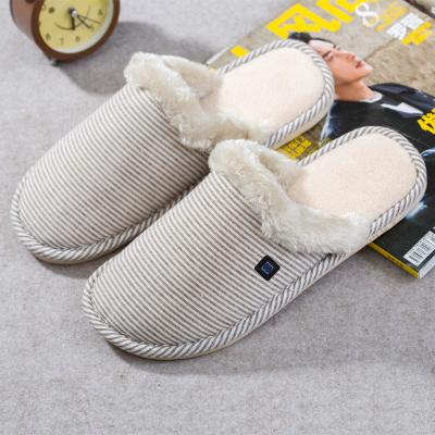 China Feet Warmer Electric Heated Slippers Graphene Film USB Charging for sale