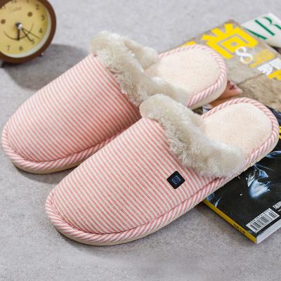 China Heated Electric Foot Warmer Slippers 65Degree For Women 3 Levels Control for sale