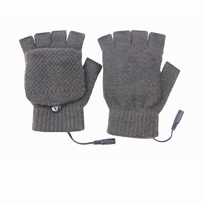 China Fingerless Washable Rechargeable Heating Gloves 5W Suitable For Gaming for sale